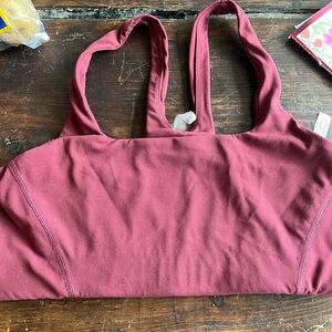 Free People Burgundy Sports Bra